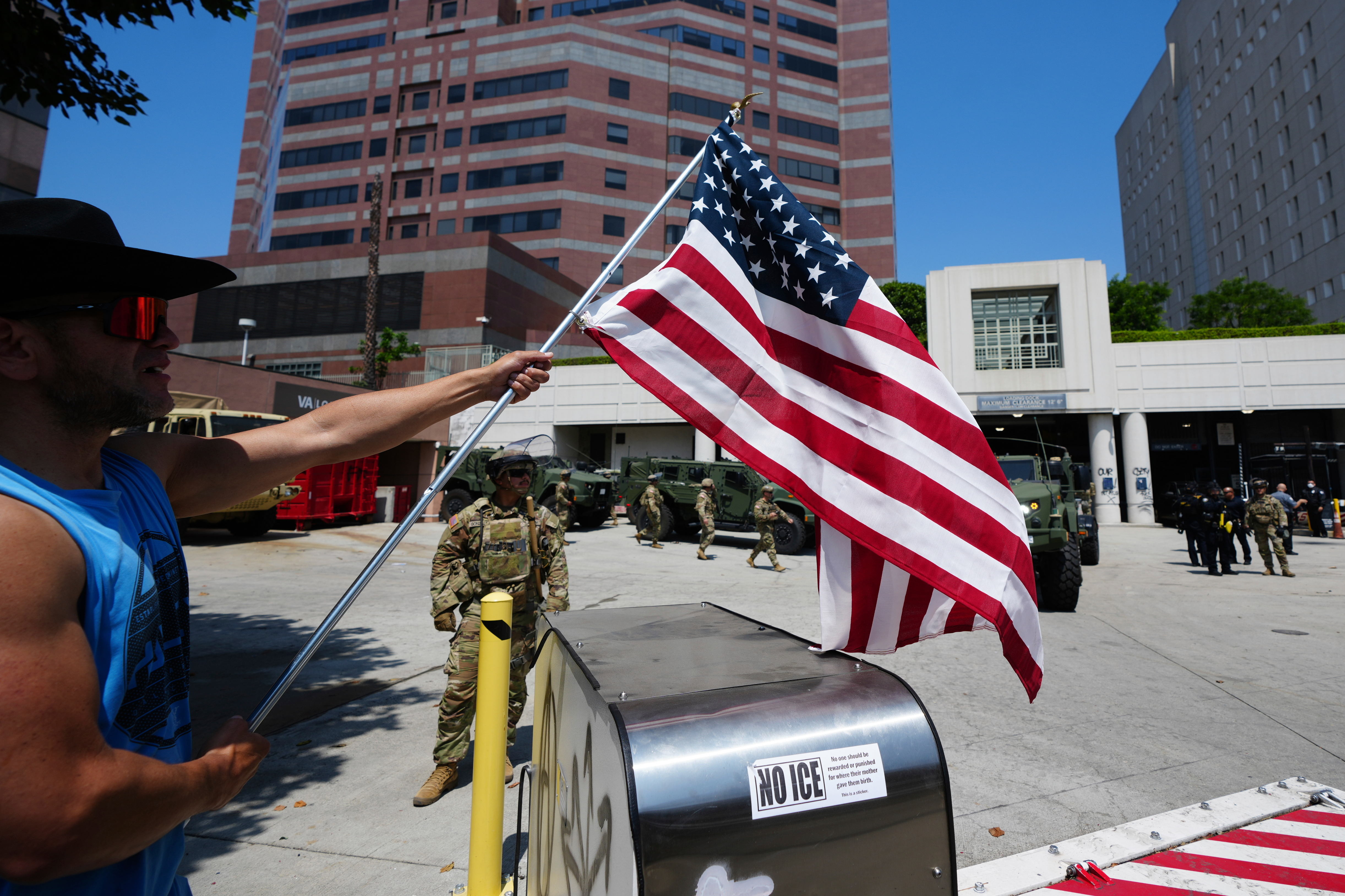 California seeks court order to block military support for immigration raids
