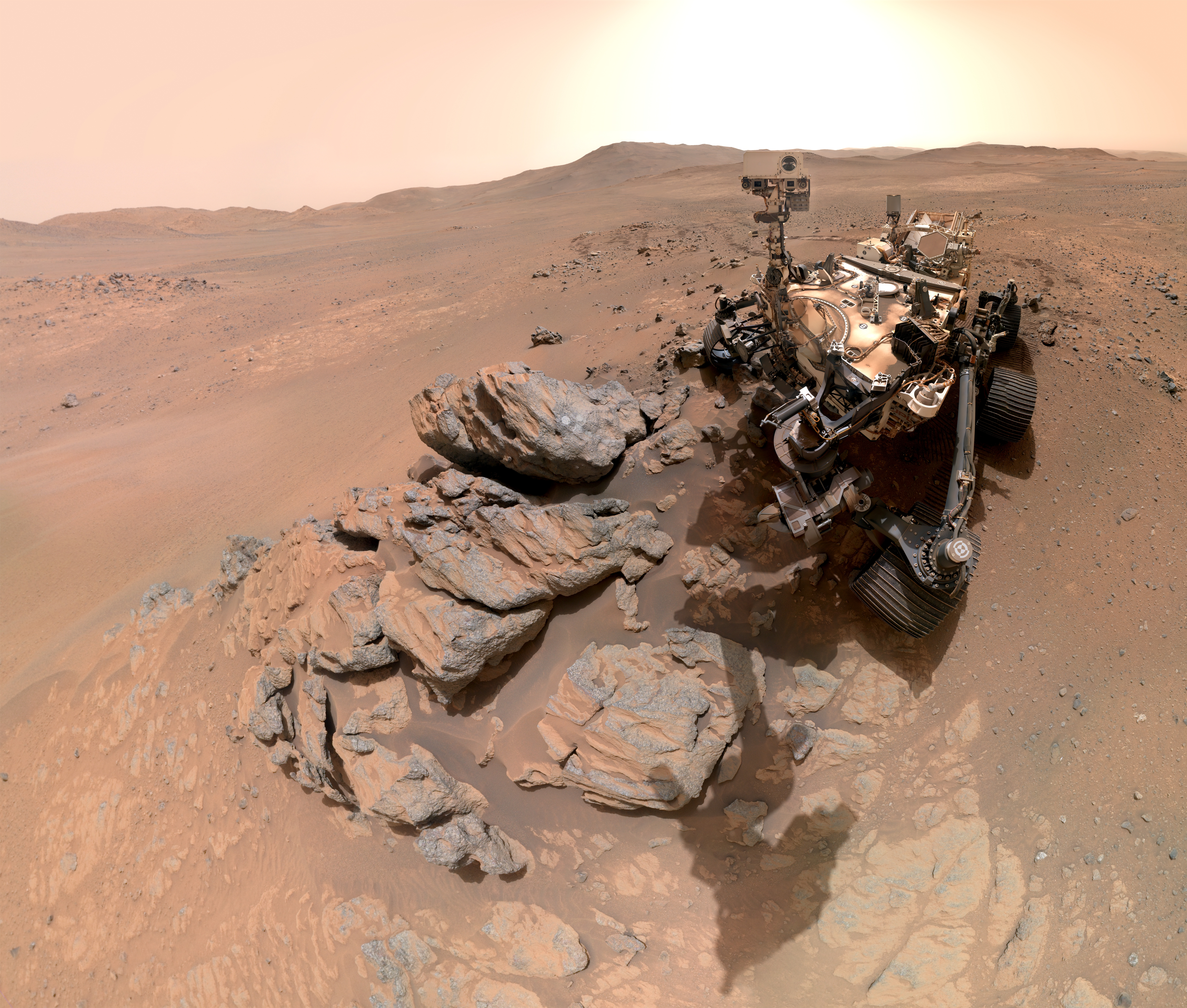 Perseverance Captures 61-Frame Selfie While Probing Ancient Martian Rocks