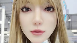 Yanxi Technology's Yansyn-X2 Robot Demonstrates On-Command Crying at Shanghai Conference