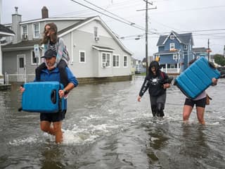 Early-season nor'easter kills one and causes widespread damage across US Northeast