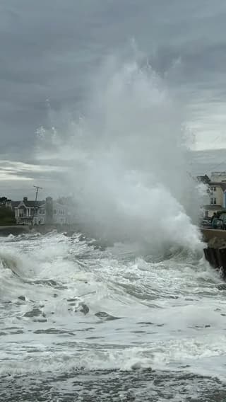 Nor'easter brings hazardous surf and rain to Maine, sparing region worst impacts