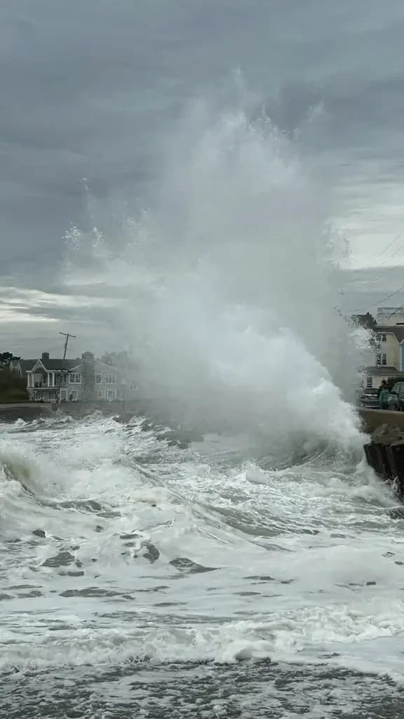 Nor'easter brings hazardous surf and rain to Maine, sparing region worst impacts