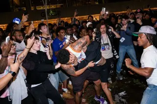 Knicks watch party chaos near Bryant Park leaves arrests and officers injured