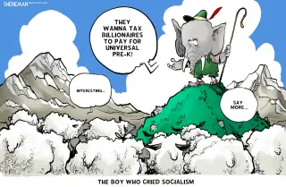 Daily Kos Cartoon Satirizes Wealth Inequality and Socialist Rhetoric