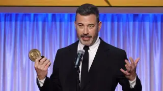 Kimmel Wins Peabody, Defends Satire Against Trump Jabs