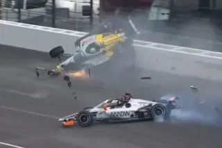 Indy 500 practice chaos: Rossi hospitalized after multi-car crash with O’Ward and Grosjean