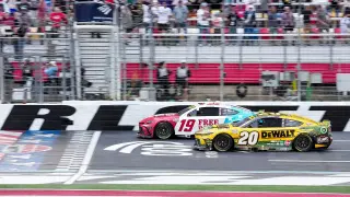 Briscoe wins Charlotte photo finish as Bowman crash eliminates Wallace, Byron