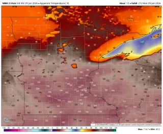 Upper Midwest Braces for Monday's Dangerous Heat Wave