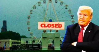 Rainy Day Fiasco Clouds Trump's State Fair Launch