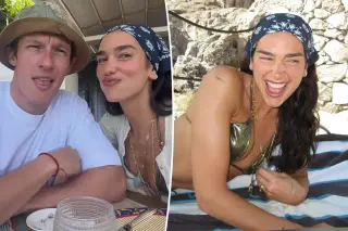 Dua Lipa Flashes Honeymoon Glam in Taormina with Callum Turner