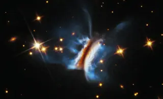 Hubble Reveals the Biggest Chaotic Planet-Forming Disk Yet