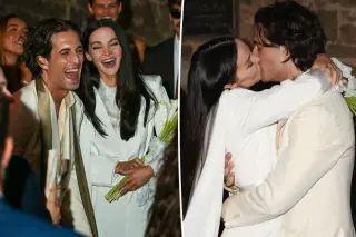 Dove Cameron and Damiano David Exchange Vows in Coordinated Suit Ceremony in Montalcino