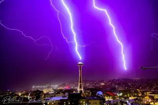 Seattle weekend storms bring lightning and fire risk across Washington