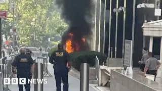 Armed Army Veteran Sets Fire Outside Manhattan Federal Building, Officials Say