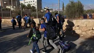 West Bank school fears rise as settler violence escalates; UK sanctions settlements