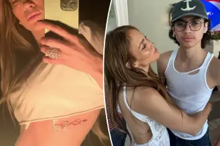 Lopez reworks Bennifer infinity tattoo after divorce