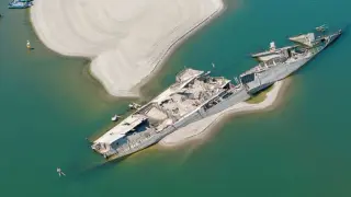 Danube drought reveals Nazi warships and other hidden relics