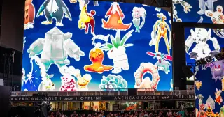 Times Square Hosts 10th-Anniversary Mega Mewtwo Raid for Pokémon Go