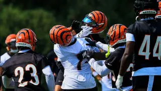 Chase hurls helmet as Bengals camp erupts into scuffle