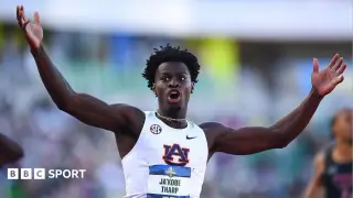 Tharp Smashes 110m Hurdles World Record at NCAA Championships Heats
