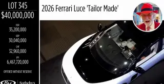 Apple IPO Investor Snaps Up Ferrari's First Electric Luce for $40 Million