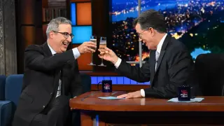 Oliver Teases David Ellison With a Colbert-Inspired Jab