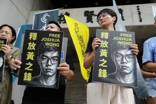Hong Kong activist Joshua Wong pleads guilty in second national-security case