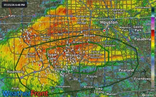 Bertha’s rain bands push flash flood risk across Houston tonight
