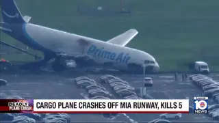 Miami airport grapples with delays after Amazon cargo plane crash kills five