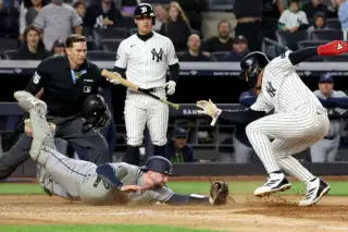 Lombard Jr. Combines Acrobatic Slide and Home Run to Lead Yankees Over Rays