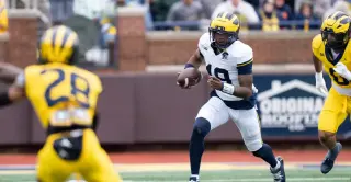 Carr Shines as Michigan's Spring Game Highlights a Strong Defensive Effort