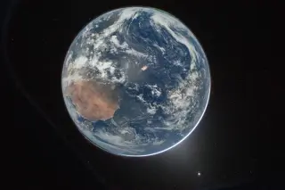 Moonlit Earth Emerges in a New Artemis II Full-Disk View
