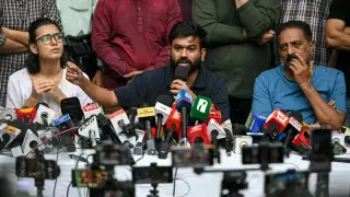 Indian Police Detain Protest Leader Dipke Ahead of Flag March in Delhi