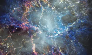 Hubble Captures Crab Nebula’s Pulsar-Powered Expansion Over 25 Years