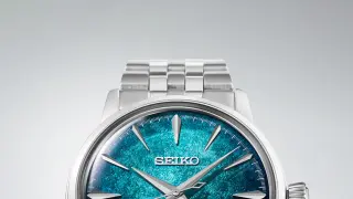 Seiko Refreshes Cocktail Time with 38.5mm Crushed Ice Dial