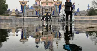 Brief Anaheim Downpour Floods Disneyland, Halts Rides and Fireworks