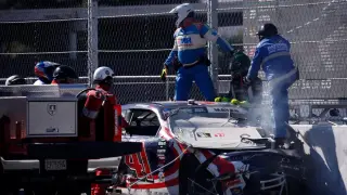 25-Car NASCAR Crash Halts Coronado Race as Track Repairs Take Center Stage