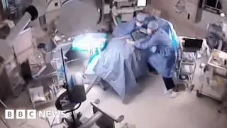 Security footage shows Kumamoto hospital bracing through magnitude-6.8 quake during surgery