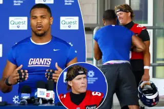 Giants’ Dart, Carter reaffirm unity after Trump introduction