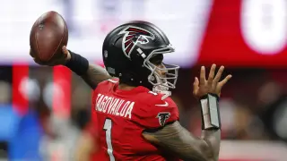 Ravens defeat Falcons in overtime after Penix injury forces Tua Tagovailoa return