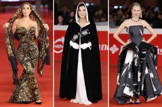 Kim Kardashian and Kris Jenner Clash in Style at Rome 'All's Fair' Premiere
