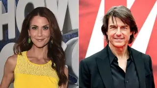 Tom Cruise saves Samantha Harris from a Ducati mishap on Seville shoot