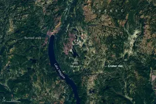 Amateur’s Satellite Discovery Confirms Massive 390-Million-Year-Old Crater in Quebec