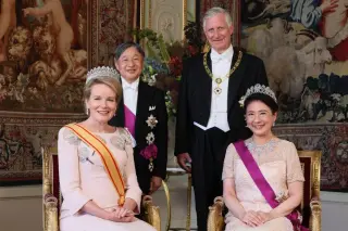 Laeken Tiara Parade Fetes Japan's Emperors