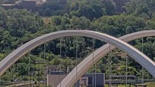 Protester remains on Frederick Douglass Bridge as Nationals game affects traffic