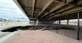 Sinkhole beneath I-44 in downtown St. Louis highlights aging water system