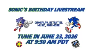 SEGA's Sonic Birthday Celebration: Live Stream on June 23