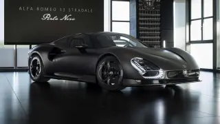 Alfa Romeo Unveils 'Perla Nera': A One-Off 33 Stradale in Bare Carbon Fiber
