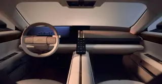 Jaguar previews the Type 01's minimalist, beige cabin