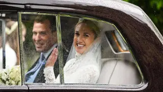 Royal olive branch surfaces as Peter Phillips wedding acknowledges absent Harry and Meghan